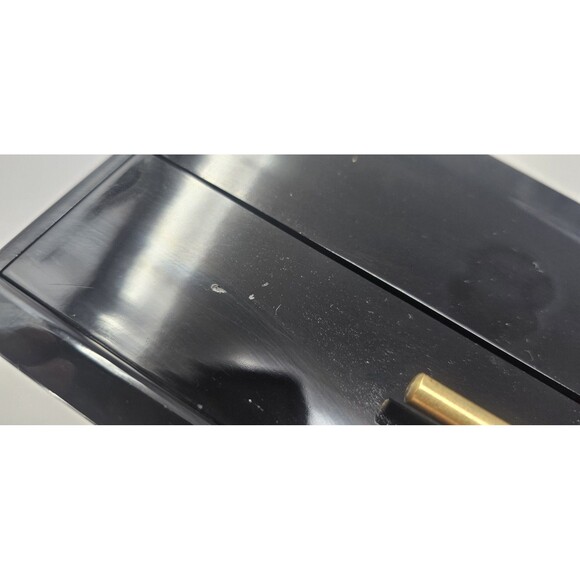 Vtg Japanese Lacquerware Maki-e Stationery Document Jewelry Box Floral Design - Picture 14 of 16